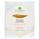 5 Piatti Grandi Compostabili Green Oasis